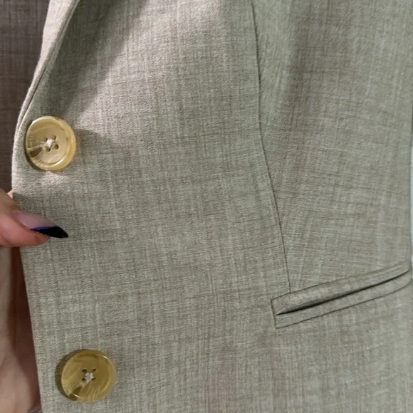 Banana Republic tan skirt suit. - Picture 2 of 5